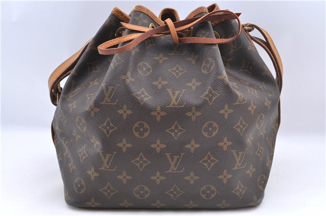 Authentic Louis Vuitton Monogram Petit Noe Shoulder Bag M42226 LV J0060