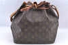 Authentic Louis Vuitton Monogram Petit Noe Shoulder Bag M42226 LV J0060