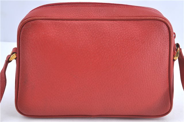 Authentic GUCCI Shoulder Cross Body Bag Purse GG Leather Red J0067