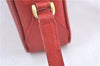 Authentic GUCCI Shoulder Cross Body Bag Purse GG Leather Red J0067