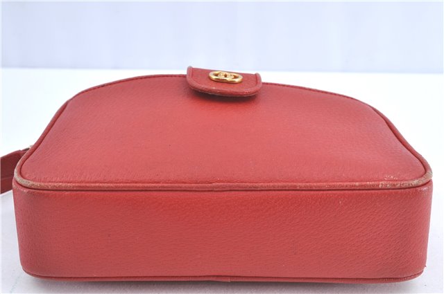 Authentic GUCCI Shoulder Cross Body Bag Purse GG Leather Red J0067