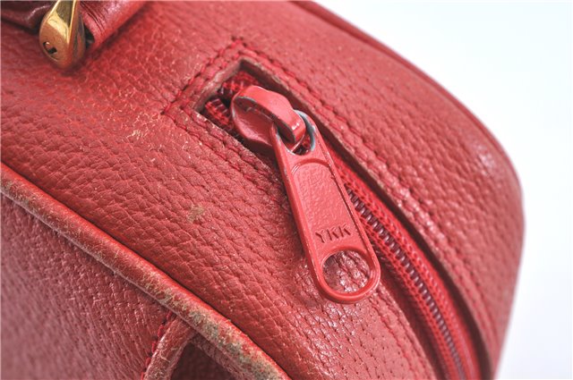 Authentic GUCCI Shoulder Cross Body Bag Purse GG Leather Red J0067