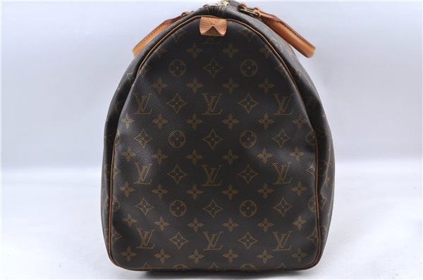 Authentic Louis Vuitton Monogram Keepall 55 Boston Bag M41424 LV J0069