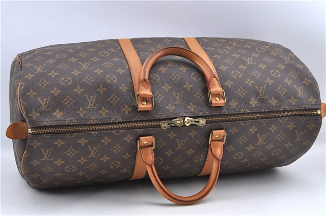 Authentic Louis Vuitton Monogram Keepall 55 Boston Bag M41424 LV J0069