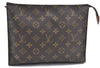 Auth Louis Vuitton Monogram Poche Toilette 26 Cosmetics Pouch M47542 LV J0070