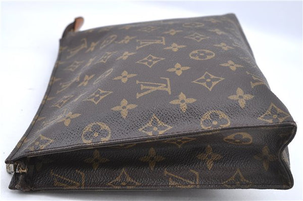 Auth Louis Vuitton Monogram Poche Toilette 26 Cosmetics Pouch M47542 LV J0070