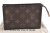 Auth Louis Vuitton Monogram Poche Toilette 15 Cosmetics Pouch M47546 LV J0074