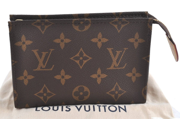 Auth Louis Vuitton Monogram Poche Toilette 15 Cosmetics Pouch M47546 LV J0074