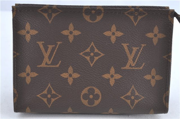 Auth Louis Vuitton Monogram Poche Toilette 15 Cosmetics Pouch M47546 LV J0074