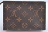 Auth Louis Vuitton Monogram Poche Toilette 15 Cosmetics Pouch M47546 LV J0074