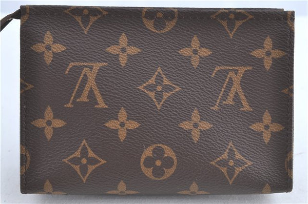 Auth Louis Vuitton Monogram Poche Toilette 15 Cosmetics Pouch M47546 LV J0074