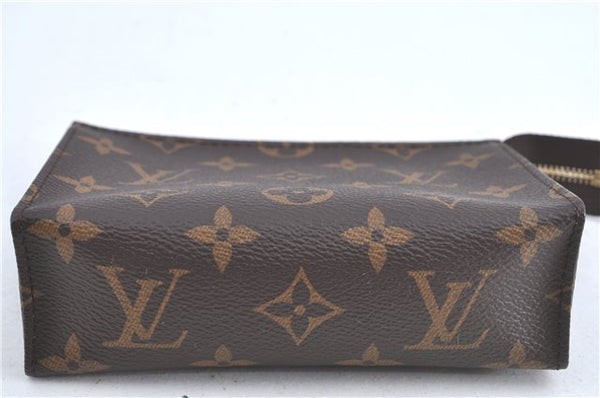 Auth Louis Vuitton Monogram Poche Toilette 15 Cosmetics Pouch M47546 LV J0074