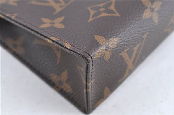Auth Louis Vuitton Monogram Poche Toilette 15 Cosmetics Pouch M47546 LV J0074