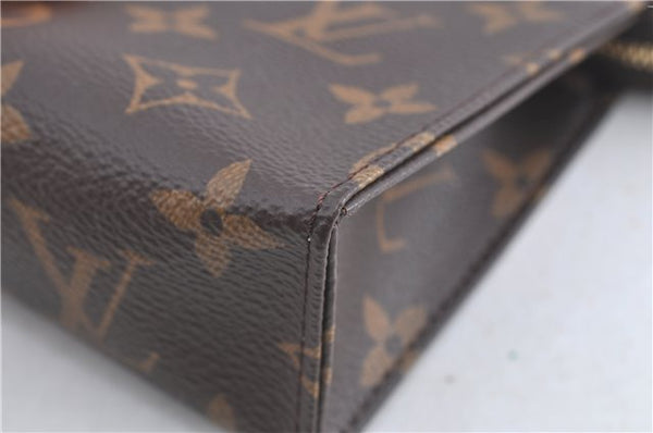 Auth Louis Vuitton Monogram Poche Toilette 15 Cosmetics Pouch M47546 LV J0074