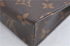 Auth Louis Vuitton Monogram Poche Toilette 15 Cosmetics Pouch M47546 LV J0074
