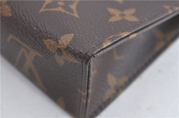 Auth Louis Vuitton Monogram Poche Toilette 15 Cosmetics Pouch M47546 LV J0074