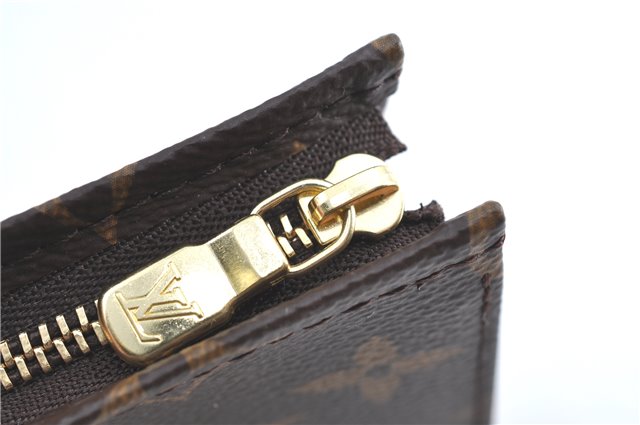 Auth Louis Vuitton Monogram Poche Toilette 15 Cosmetics Pouch M47546 LV J0074