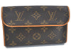 Authentic Louis Vuitton Monogram Pochette Florentine Pouch Clutch Bag LV J0075
