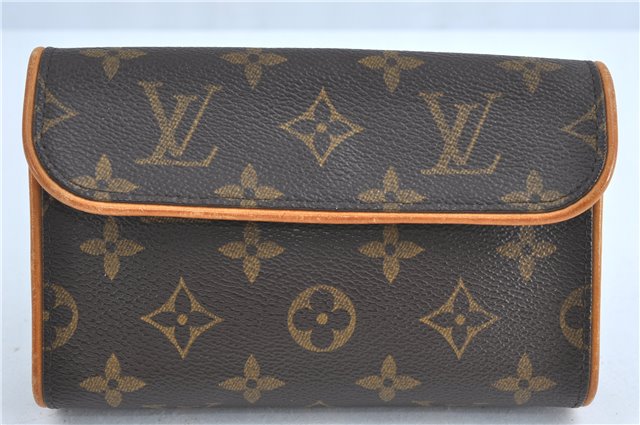 Authentic Louis Vuitton Monogram Pochette Florentine Pouch Clutch Bag LV J0075