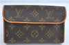 Authentic Louis Vuitton Monogram Pochette Florentine Pouch Clutch Bag LV J0075
