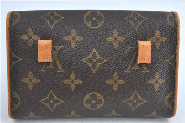 Authentic Louis Vuitton Monogram Pochette Florentine Pouch Clutch Bag LV J0075