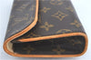 Authentic Louis Vuitton Monogram Pochette Florentine Pouch Clutch Bag LV J0075