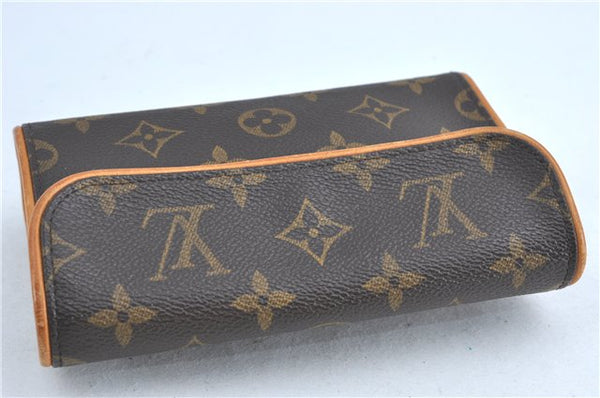 Authentic Louis Vuitton Monogram Pochette Florentine Pouch Clutch Bag LV J0075