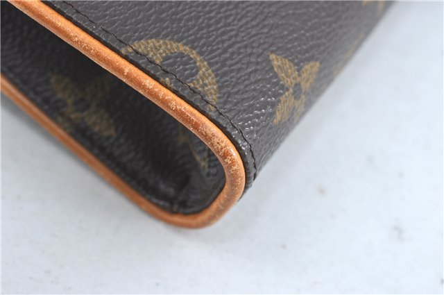 Authentic Louis Vuitton Monogram Pochette Florentine Pouch Clutch Bag LV J0075