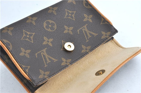 Authentic Louis Vuitton Monogram Pochette Florentine Pouch Clutch Bag LV J0075
