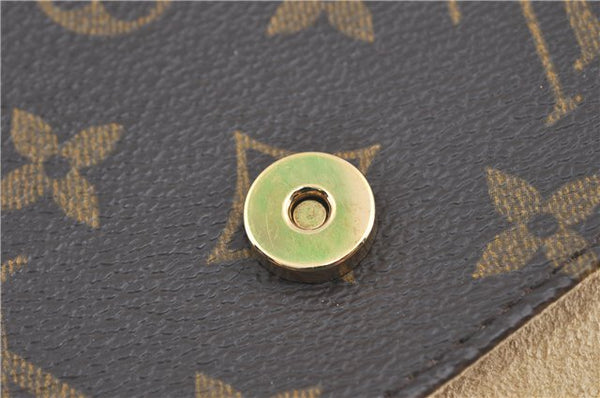 Authentic Louis Vuitton Monogram Pochette Florentine Pouch Clutch Bag LV J0075