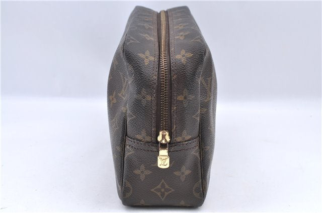 Auth Louis Vuitton Monogram Trousse Toilette 28 Clutch Hand Bag M47522 LV J0079