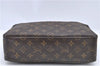 Auth Louis Vuitton Monogram Trousse Toilette 28 Clutch Hand Bag M47522 LV J0079