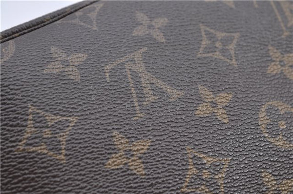 Auth Louis Vuitton Monogram Trousse Toilette 28 Clutch Hand Bag M47522 LV J0079
