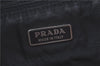 Authentic PRADA Nylon Leather Tote Hand Bag Purse Black J0080