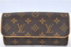 Authentic Louis Vuitton Monogram Pochette Twin PM Shoulder Bag M51854 LV J0081