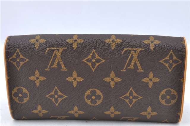 Authentic Louis Vuitton Monogram Pochette Twin PM Shoulder Bag M51854 LV J0081