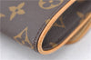Authentic Louis Vuitton Monogram Pochette Twin PM Shoulder Bag M51854 LV J0081