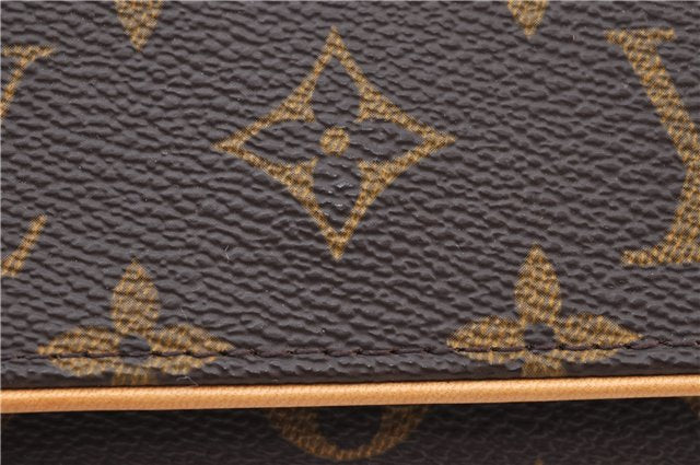 Authentic Louis Vuitton Monogram Pochette Twin PM Shoulder Bag M51854 LV J0081