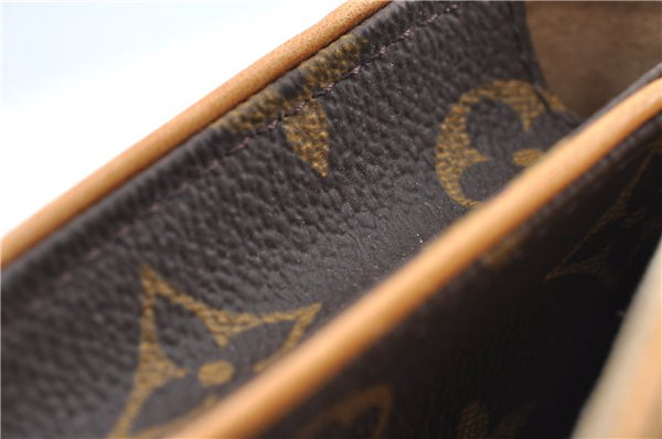 Authentic Louis Vuitton Monogram Pochette Twin PM Shoulder Bag M51854 LV J0081