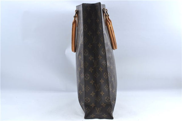 Authentic Louis Vuitton Monogram Sac Plat Hand Bag M51140 LV J0084