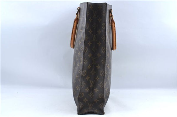 Authentic Louis Vuitton Monogram Sac Plat Hand Bag M51140 LV J0084