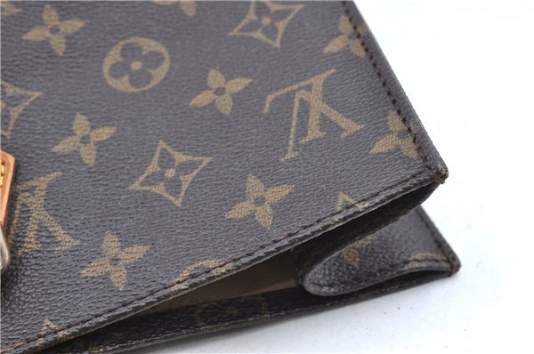 Authentic Louis Vuitton Monogram Sac Plat Hand Bag M51140 LV J0084