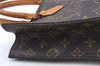 Authentic Louis Vuitton Monogram Sac Plat Hand Bag M51140 LV J0084