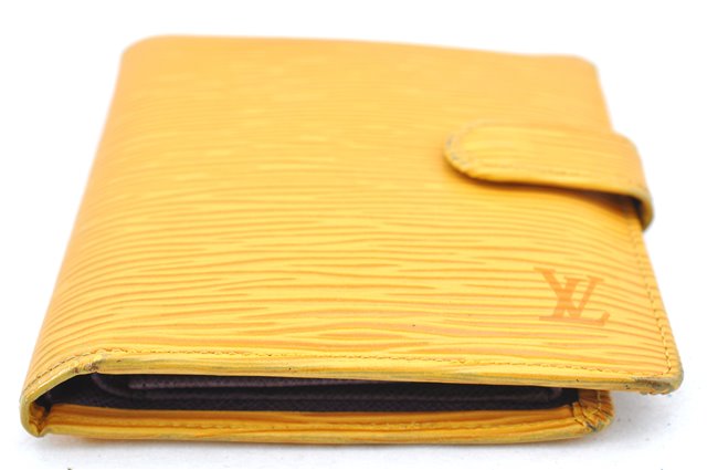 Authentic Louis Vuitton Epi Porte Billets Compact Wallet Yellow M63559 LV J0085