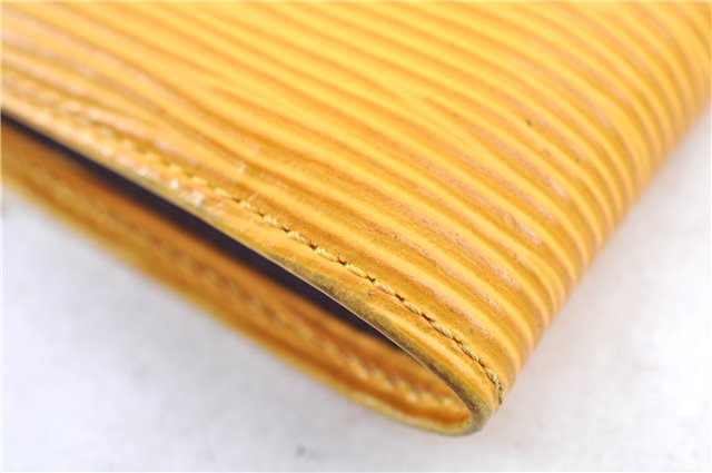 Authentic Louis Vuitton Epi Porte Billets Compact Wallet Yellow M63559 LV J0085