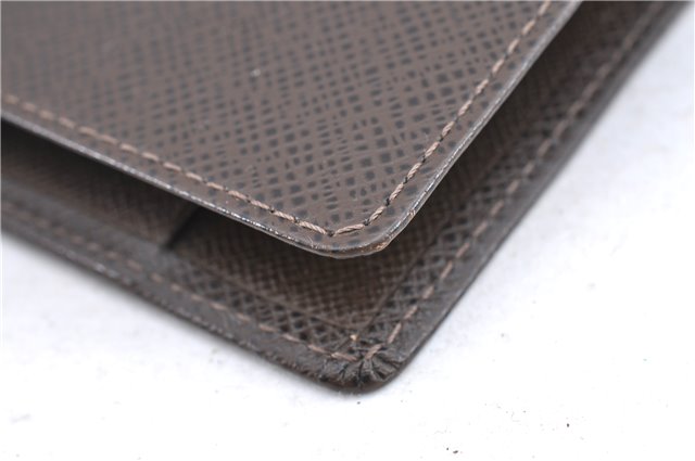 Authentic Louis Vuitton Taiga Agenda MM Day Planner Cover Brown R20432 LV J0086