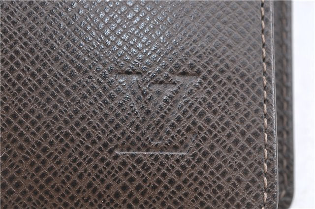 Authentic Louis Vuitton Taiga Agenda MM Day Planner Cover Brown R20432 LV J0086