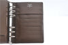 Authentic Louis Vuitton Taiga Agenda MM Day Planner Cover Brown R20432 LV J0086