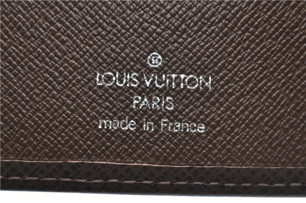 Authentic Louis Vuitton Taiga Agenda MM Day Planner Cover Brown R20432 LV J0086