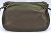 Authentic PRADA Nylon Leather Shoulder Cross Body Bag Purse Khaki Green J0088